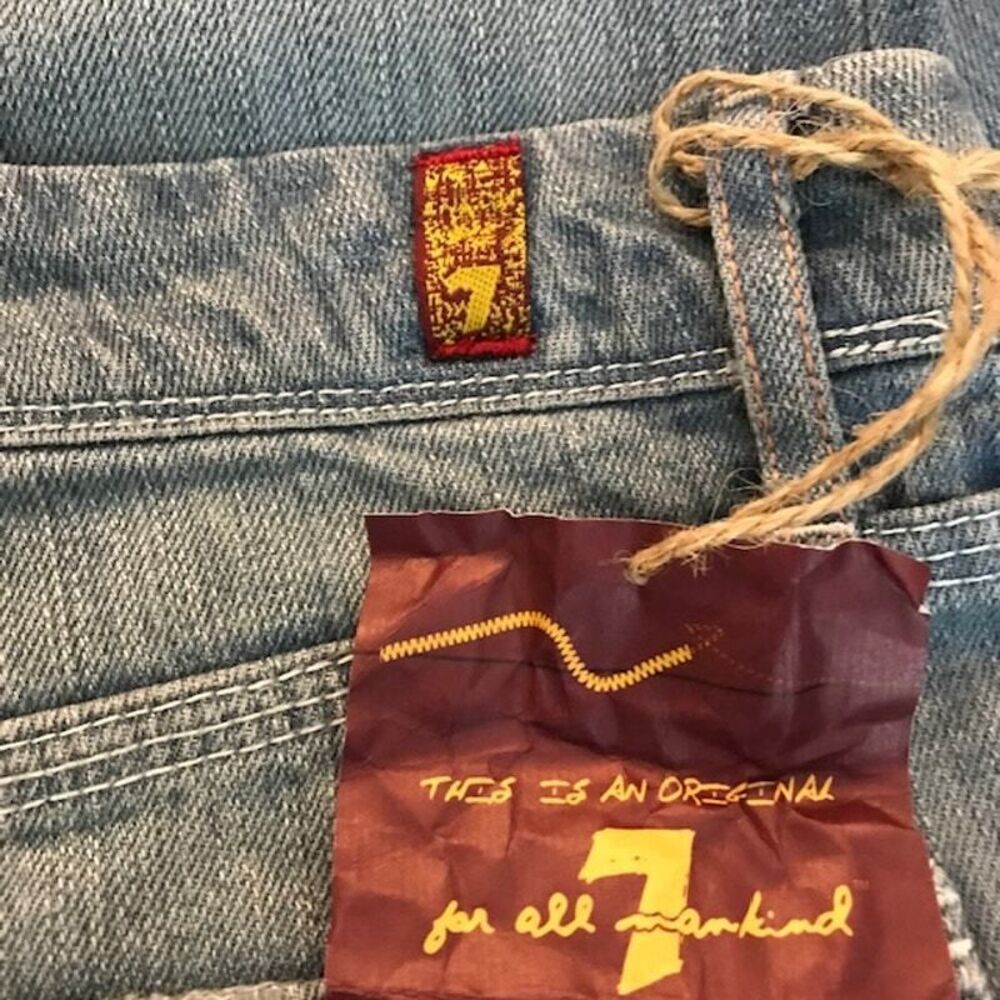 7 For All Mankind Flynt Jeans Bootcut Low-Rise Womens 30x35 NWT MSRP$172.